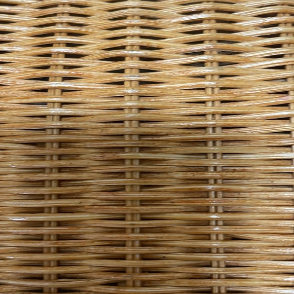 NWT Serpui Gisele Bag Wicker Light Honey White Leather Trim Gold Chain - Picture 12 of 12